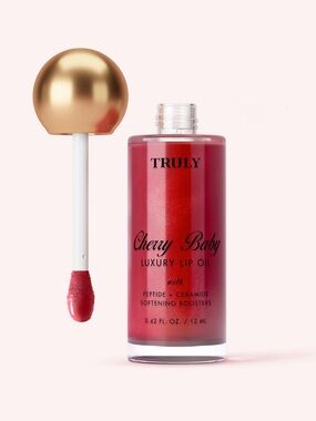 TRULY Cherry Baby Luxury Lip Oil - Shimmering Cherry Baby